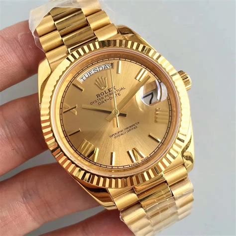 gold rolex datejust replica